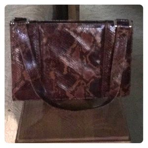 Python patterned purse